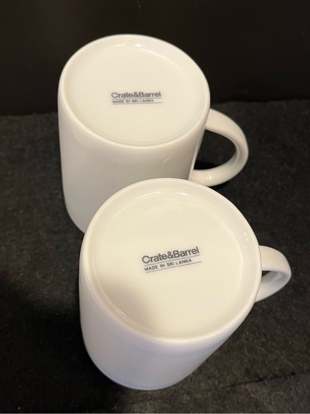 Crate & Barrel White Coffee Mug - Set of 2 - Picture 7 of 11